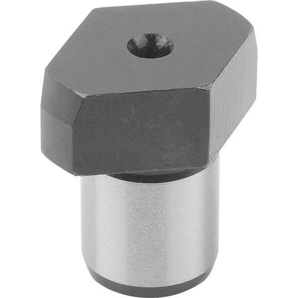 Positioning Pin Milled Free D1=10, 5 Tool Steel, Black Oxidized, D2=7, Kipp, Mfr#: K0355.07